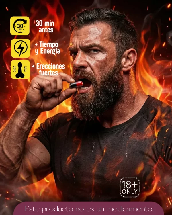 1 Cápsula de 700mg. Suplemento Alimenticio. Producto para adultos.