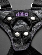 Arnes negro ajustable a dildo