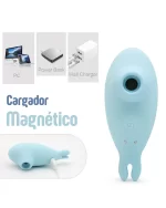 Juguete femenino para masturbar clitoris y pezones color aqua