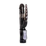 Vibrador tipo conejo con estimulador anal