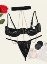 Lenceria Vinipiel conjunto 4 piezas