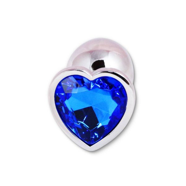 Corazon anal tapón de acero inoxidable