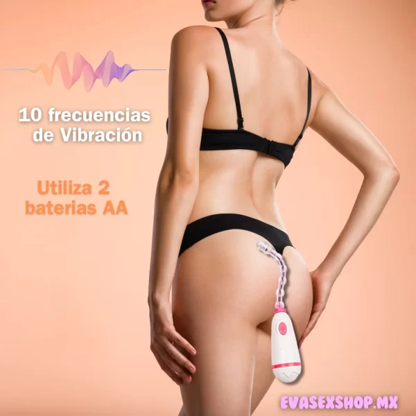 Vibrador anal flexible 10 modos de vibración