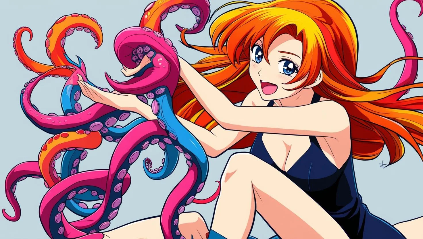 Anime erotico mujer con tentaculos gigantes