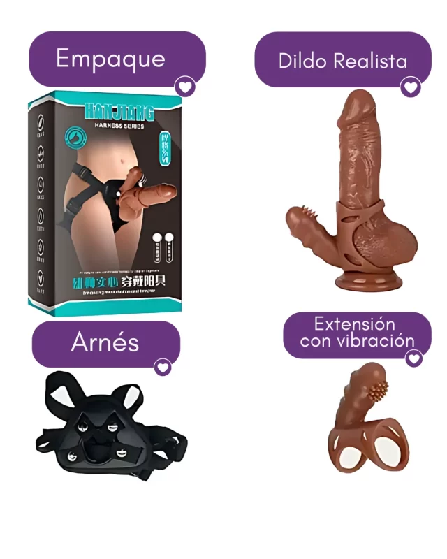 Arnés con accesorios para pegging