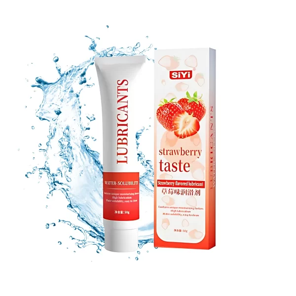 Lubricante de Fresa comestible