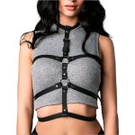 arnes top de vinipiel para mujer
