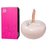 Pelota beige con dildo y control alambrico,