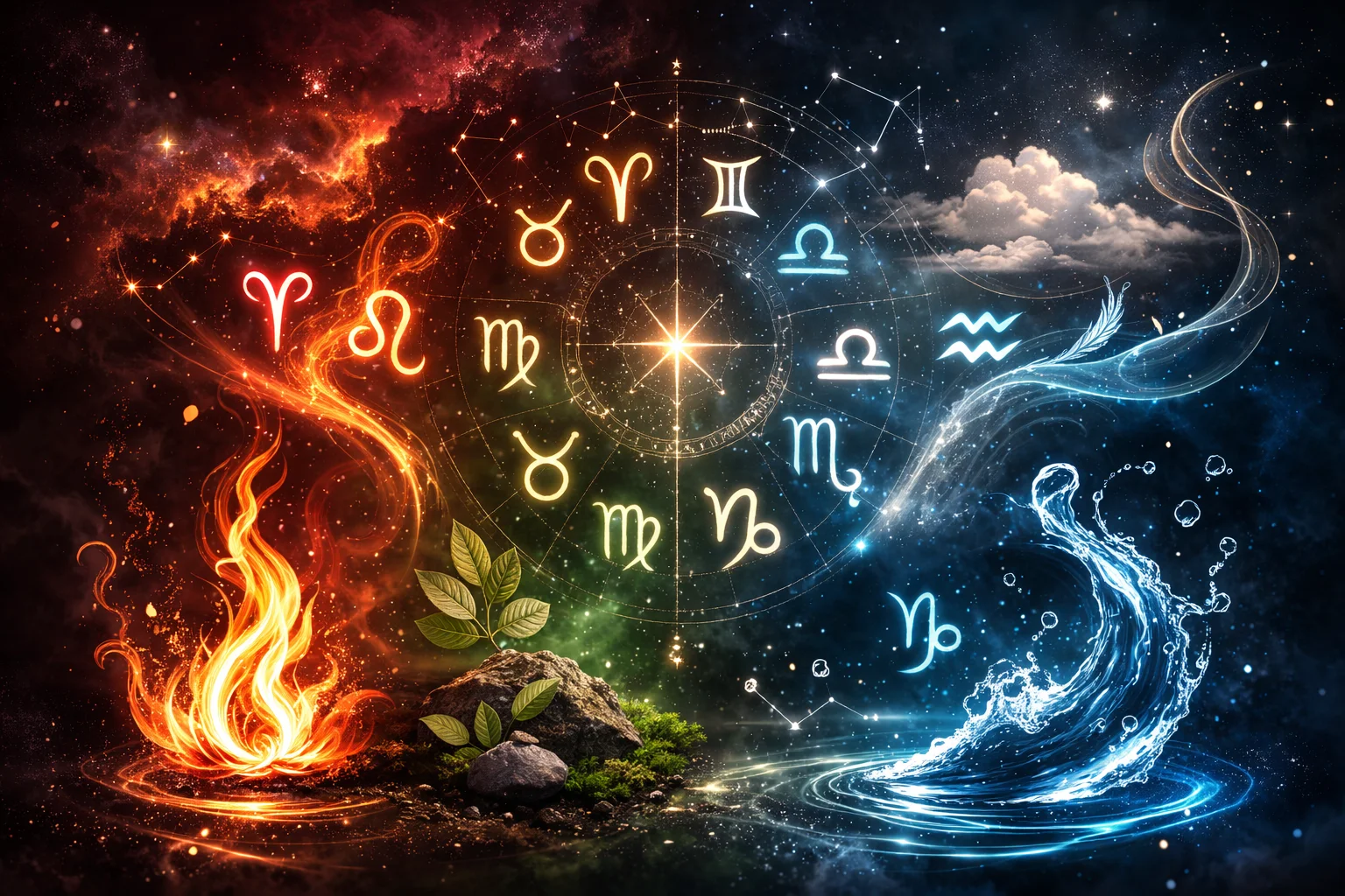 Guía de placer según los elementos del zodiaco Quiz Interactivo
